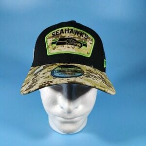 New Era Hat‎ Mens O/S Fits Most Seattle Seahawks Salute to Service 39THIRTY Flex